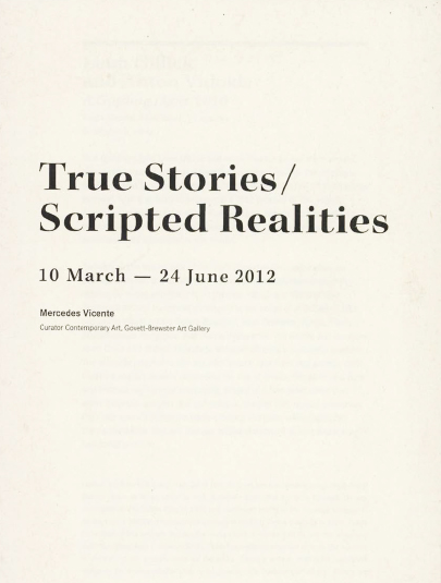 2012 Mercedes Vicente True Stories Scripted Realities 1 2012 Mercedes Vicente True Stories Scripted Realities 1