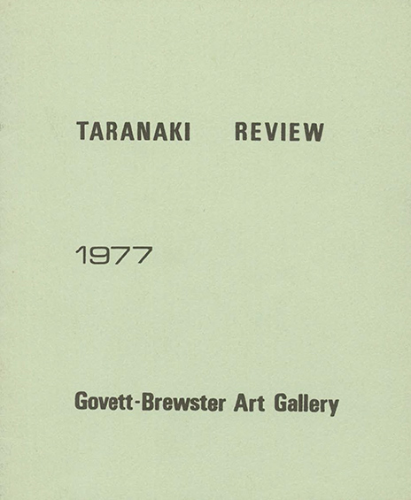 Cover image with text Taranaki Review 1977 Cover image with text Taranaki Review 1977