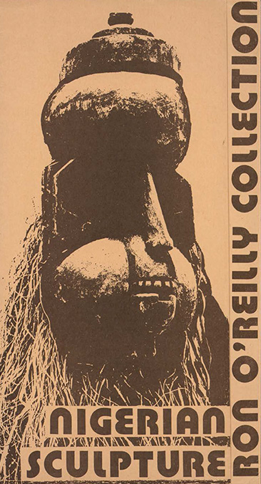 Exhibition catalogue cover featuring a monochromatic mask image and stylised text with exhibition title Exhibition catalogue cover featuring a monochromatic mask image and stylised text with exhibition title