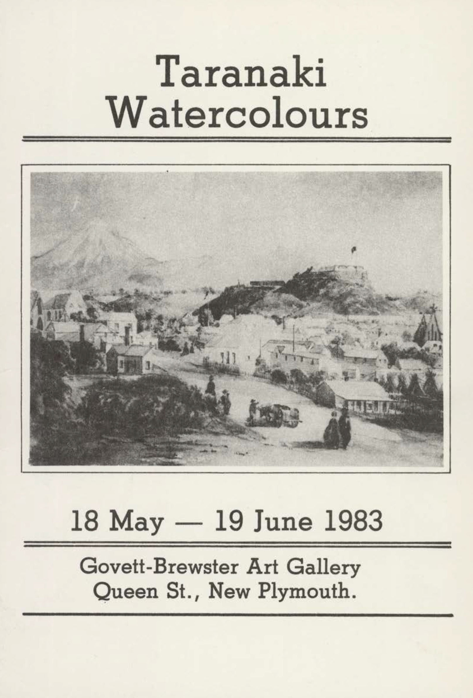 1983 May June Taranaki Watercolours 1