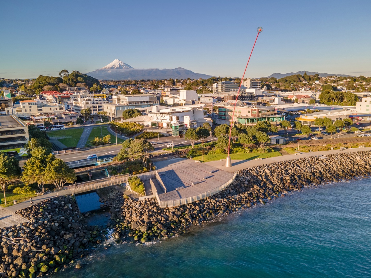 Taranaki Story New Plymouth Coastal Foreshore And Mountain Skyview Photography Taranaki Story New Plymouth Coastal Foreshore And Mountain Skyview Photography